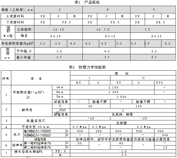 HCF-彈性體(tǐ)（SBS）改性瀝青防水卷材